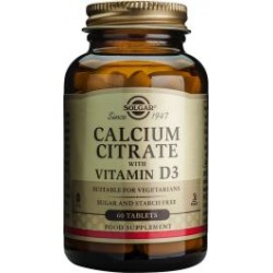 Solgar Calcium Citrate with Vitamin D3, 60tabs Solgar Calcium Citrate with Vitamin D3, 60tabs